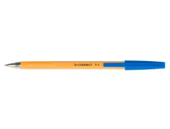 Stylo-bille q-connect écriture fine 0.3mm encre classique bille indéformable capuchon encre couleur bleu