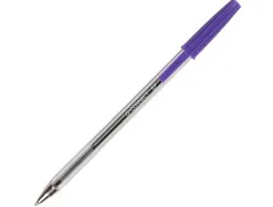 Stylo-bille q-connect écriture moyenne 0.7mm encre classique bille indéformable capuchon encre couleur violet