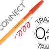 Stylo-bille q-connect écriture fine 0.3mm encre classique bille indéformable capuchon encre couleur rouge