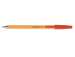 Stylo-bille q-connect écriture fine 0.3mm encre classique bille indéformable capuchon encre couleur rouge