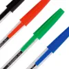 Stylo-bille q-connect écriture moyenne 0.7mm encre classique bille indéformable capuchon couleur encre rouge