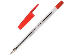 Stylo-bille q-connect écriture moyenne 0.7mm encre classique bille indéformable capuchon couleur encre rouge