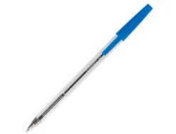 Stylo-bille q-connect écriture moyenne 0.7mm encre classique bille indéformable capuchon couleur encre bleu