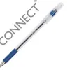 Stylo-bille q-connect grip caoutchouc couleur encre corps translucide bleu