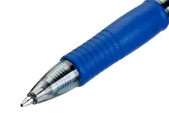 Stylo-bille q-connect rétractable écriture moyenne 0.7mm encre classique clip grip préhension couleur encre bleu