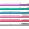 Stylo-bille schneider k15 retractable trait 0,5mm encre bleue clip metal coloris pastel assortis