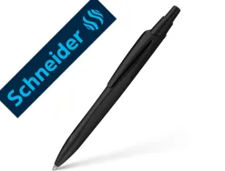 Stylo-bille schneider reco retractable et rechargeable corps plastique recycle pointe 1mm trait 0,5mm coloris noir