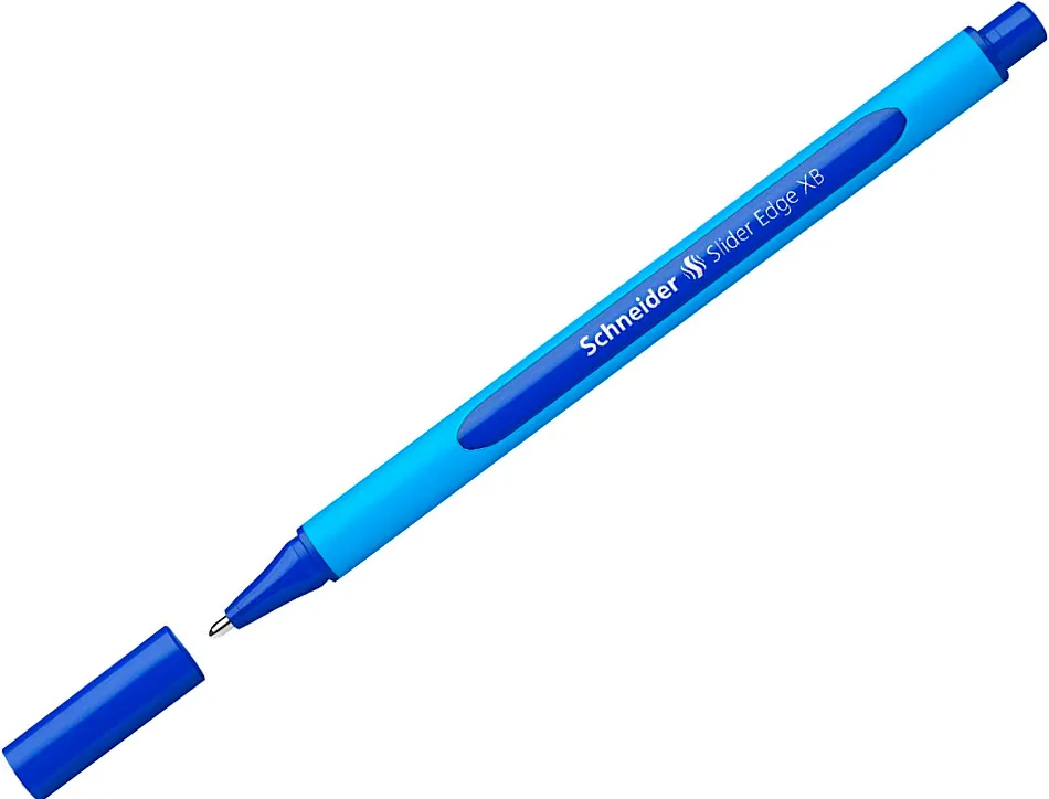 Stylo-bille schneider slider edge pointe moyenne coloris bleu
