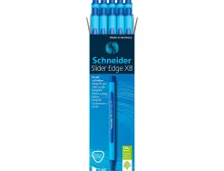 Stylo-bille schneider slider edge pointe moyenne coloris bleu