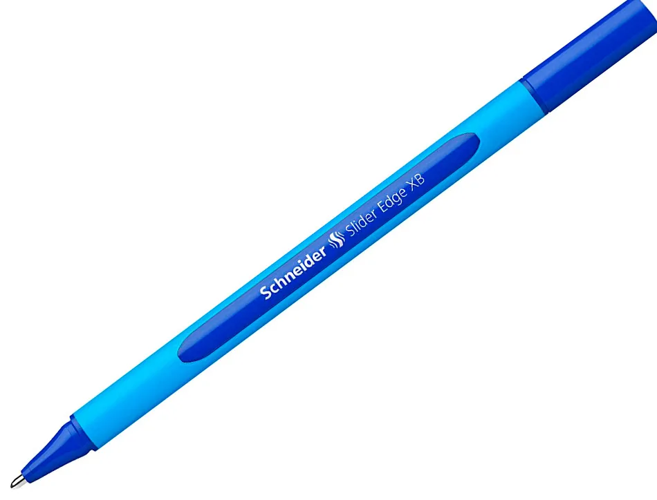 Stylo-bille schneider slider edge pointe moyenne coloris bleu