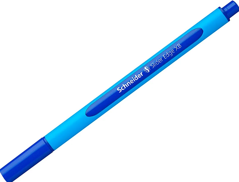 Stylo-bille schneider slider edge pointe moyenne coloris bleu