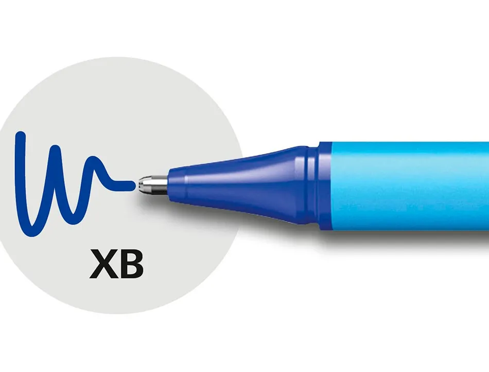 Stylo-bille schneider slider edge pointe moyenne coloris bleu