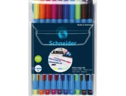 Stylo-bille schneider slider edge xb couleur assorties packde 10