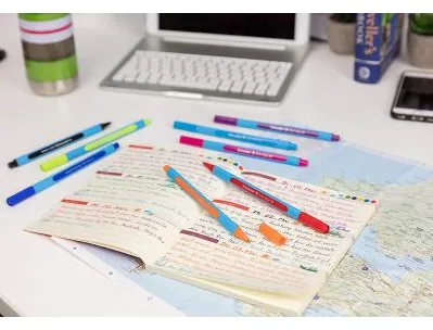Stylo-bille schneider slider edge xb couleur assorties packde 10
