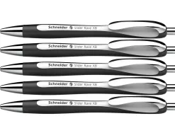 Stylo-bille schneider slider rave xb black edition viscoglide trait extra large encre bleue coloris