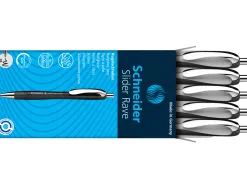 Stylo-bille schneider slider rave xb black edition viscoglide trait extra large encre bleue coloris