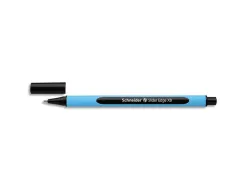 Stylo-bille schneider slider edge écriture large 1mm corps triangulaire caoutchouc viscoglide noir