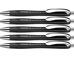 Stylo-bille schneider slider rave xb black edition viscoglide trait extra large encre bleue coloris noir