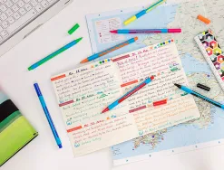 Stylo-bille schneider slider edge xb couleurs assorties pack 6 unites