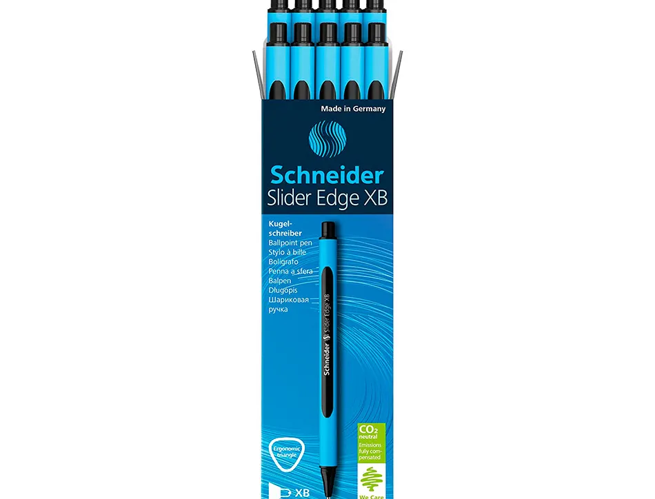 Stylo-bille schneider slider edge pointe moyenne coloris noir