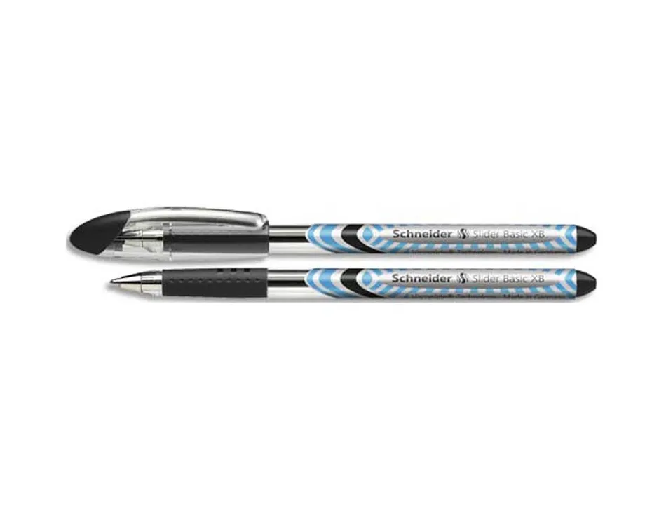 Stylo-bille schneider slider basic xb pointe large 1.4 mm coloris noir