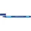 Stylo-bille schneider slider edge écriture large 1mm corps triangulaire caoutchouc viscoglide bleu