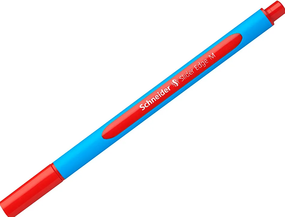 Stylo-bille schneider slider edge pointe moyenne coloris rouge