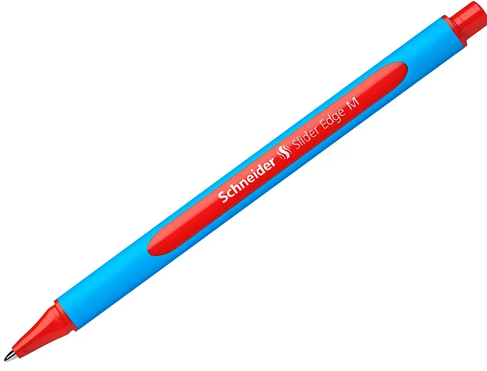 Stylo-bille schneider slider edge pointe moyenne coloris rouge