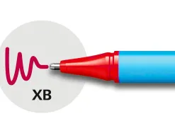 Stylo-bille schneider slider edge pointe moyenne coloris rouge