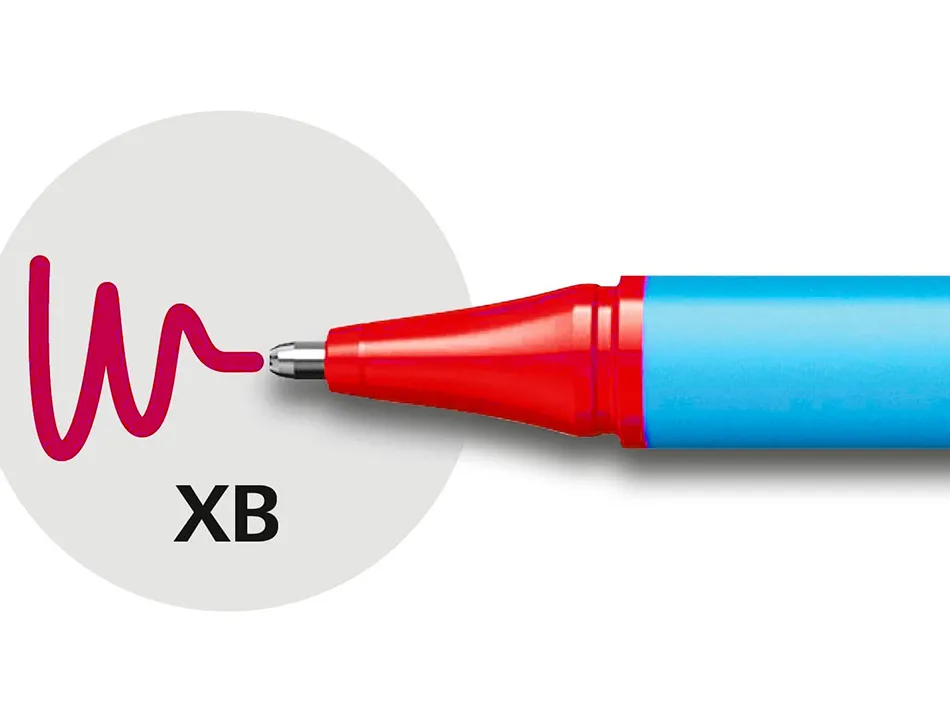 Stylo-bille schneider slider edge pointe moyenne coloris rouge