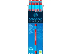 Stylo-bille schneider slider edge pointe moyenne coloris rouge