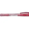 Stylo-bille stabilo liner pointe fine trait 0,38mm retractable grip confortable coloris rouge