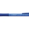 Stylo-bille stabilo pointball colorful 3200m d'ecriture trait 0,5mm retractable grip antiderapant coloris bleu
