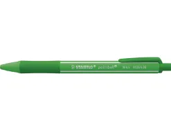 Stylo-bille stabilo pointball colorful 3200m d'ecriture trait 0,5mm retractable grip antiderapant coloris vert