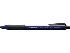 Stylo-bille stabilo pointball wild flowers 3200m d'ecriture trait 0,5mm retractable grip antiderapant bleu chardon