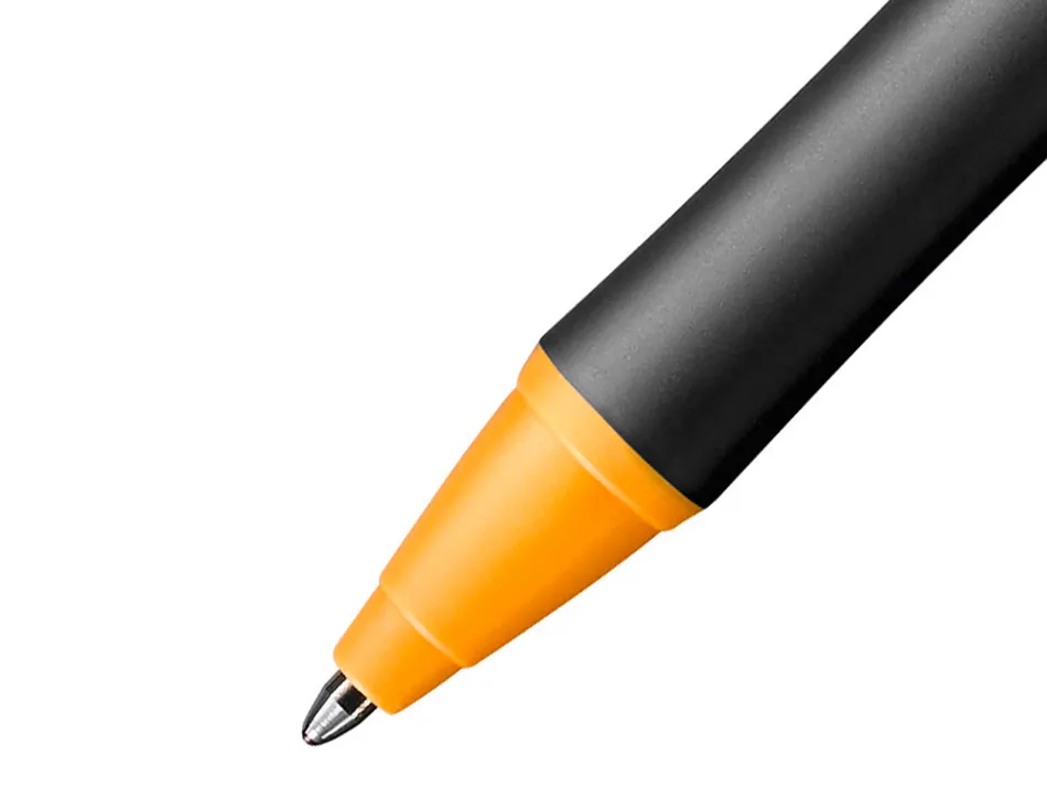 Stylo-bille stabilo pointball plastique recyclé 3500m d'écriture rechargeable rétractable grip antidérapant noir
