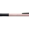 Stylo-bille stabilo pointball wild flowers 3200m d'ecriture trait 0,5mm retractable grip antiderapant rose pivoine