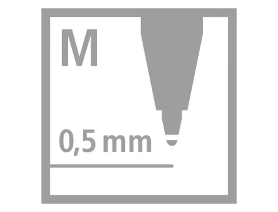Stylo-bille stabilo pointball plastique recyclé 3500m d'écriture rechargeable rétractable grip antidérapant bleu