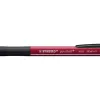 Stylo-bille stabilo pointball wild flowers 3200m d'ecriture trait 0,5mm retractable grip antiderapant rouge dahlia