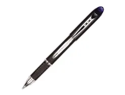 Stylo-bille uniball jetstream écriture moyenne 0.5mm encre gel grip antiglisse encre ultra fluide rechargeable bleu