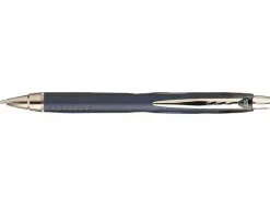 Stylo-bille uniball jetstream rt écriture moyenne 0.5mm encre gel rétractable grip antiglisse agrafe métal coloris noir