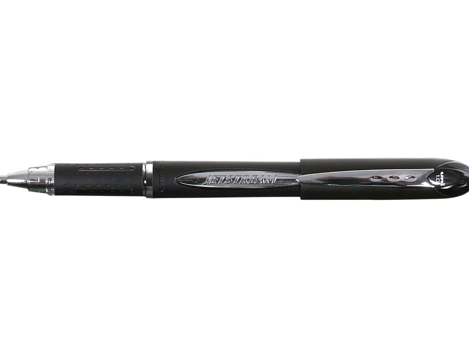 Stylo-bille uniball jetstream écriture moyenne 0.5mm encre gel grip antiglisse encre ultra fluide rechargeable noir