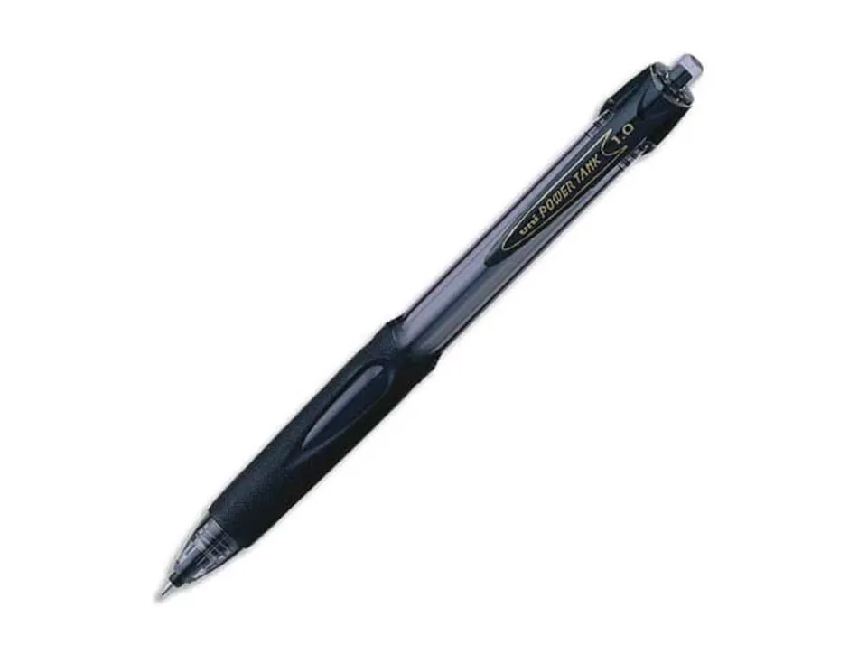Stylo-bille uniball powertank rétractable écriture moyenne encre coloris noir