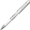 Stylo-bille uniball signo broad écriture large 0.8mm pointe 1mm grip caoutchouc encre gel résistante eau lumière blanc