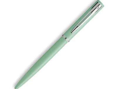 Stylo-bille waterman allure pastel pointe m capuchon clip attributs chromes coffret cadeau vert pastel