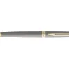 Stylo-bille waterman hemisphere metallic retractable clip pointe moyenne encre bleue coloris