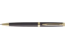 Stylo-bille waterman hemisphere metallic retractable clip pointe moyenne encre bleue coloris