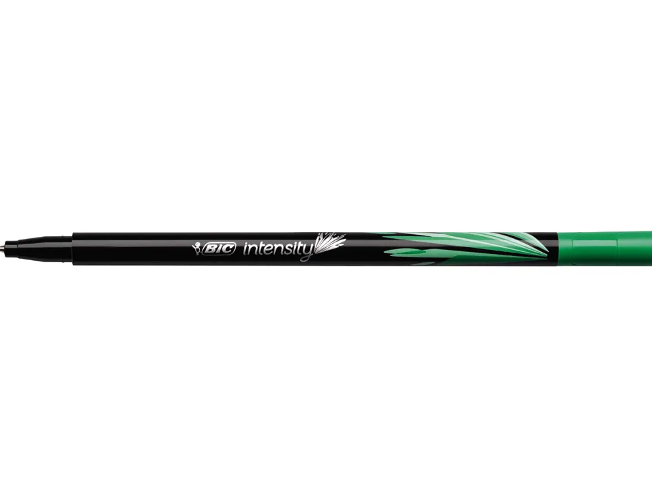 Stylo-feutre bic intensity fine pointe baguee 0,8mm trait 0,4mm vert