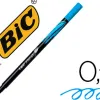 Stylo-feutre bic pointe fine intensity pointe aiguille baguée métal 0.4mm encre fluide intense sans bavures bleu clair
