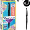 Stylo-feutre paper mate flair original pointe moyenne 1mm longue durée de vie coloris noir